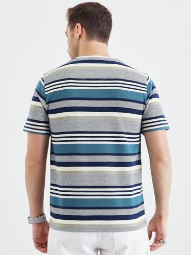 Image of Pivl Men's Summer Striped Style Trendy t Shirt