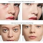 CC Cream With SPF 50 - Full Coverage Foundation, Invisible Pore, Even Skin Tone, Covering Blemishes, Hydrating, Breathable Lightweight Long Lasting Waterproof Matte (Natural) - Image 4