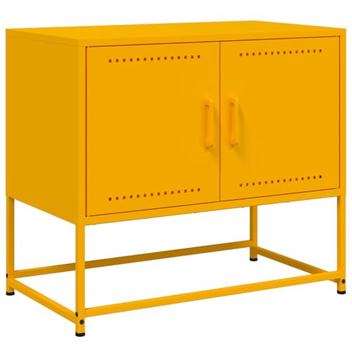 VidaXL Mueble para TV de Acero Amarillo