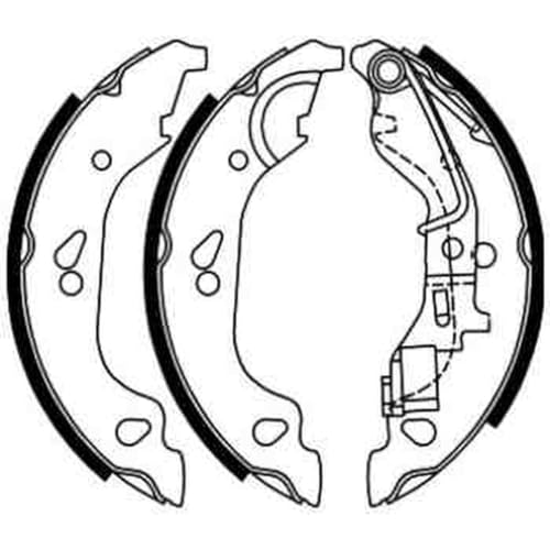 Abe C0F019ABE Kit Ganasce Freni Posteriore-image