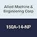 Allied Machine & Engineering 150A-14-NP TiAlN Coated Super Cobalt Structural Steel T-A Drill Insert, Series 0, Notch Point, 14 mm Diameter (Pack of 2)