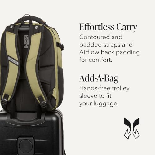Image of SwissGear Travel Tech Pro Laptop Backpack - Fits Laptops up to 16 inch - ScanSmart TSA-Friendly Backpack with Multiple Organizer Pockets - Olive