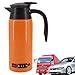 Bollitore Elettrico per Auto 800 ml Bottiglia di Acqua Calda Accendisigari in Acciaio Inossidabile Bollitore per Riscaldamento Tazza Thermos da Viaggio Elettrico, 12V / 24V Universale, Arancione, per