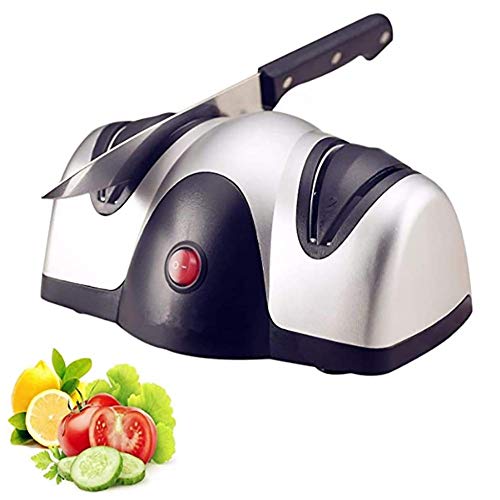 Moter Profesional afilador de Cuchillos elctrico, el Mejor Afilado y Bien Sistema de Afilado de Nivel 2 para Cuchillos de Cocina [A] de energa