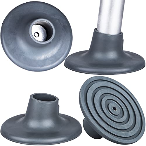 4 Pack Replacement Feet for Shower Chair Bath Seat, 1-1/8\" I.D Slope Rubber Tips Non Slip Shower Bench Bathtub Transfer Benches Large Suction Cup Feet