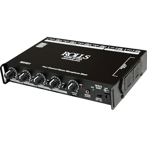 Rolls MX401 4-channel XLR Mic/Line Stereo Mixer