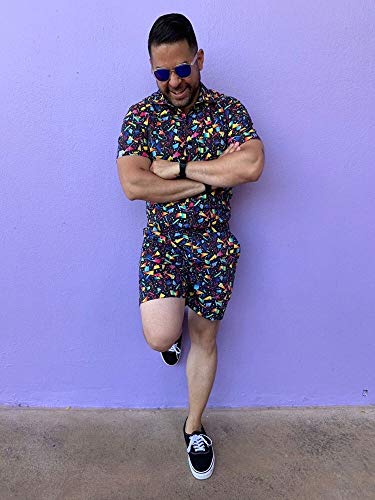 Zesties Male Romper (Extra Small, Confetti)
