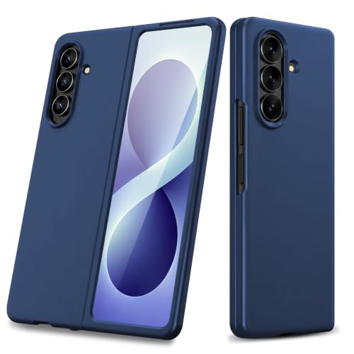 Giyer for Samsung Galaxy Z Fold 8 Ultra Case with Built-in Screen Protector, Ultra Slim Lightweight Anti-Drop Wear-Resistant PC Hard Flip Protective Cover for Samsung Z Fold 8 Ultra Phone Case (Blue)