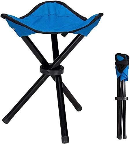Bhavila Camping Folding Stool Portable 3Legs Chair Tripod Seat for Outdoor Hiking Fishing Picnic TravelBeach BBQ Garden Lawn with Carry Strap,Oxford Cloth Foldable SmallSize Stool MultiColour Pack of1-image-9