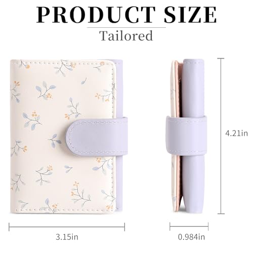 Image of RNIEGA Small Wallets for Women Trifold Vegan Leather Wallet RFID Blocking Card Holders with ID Window