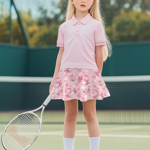 Tennis Skirts High Waist Soft Skorts Toddler Built in Shorts Size 5-144