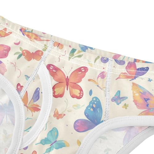 KLL Colorful Butterfly Toddler Boys Pure Cotton Training Underwear Breathable Children Panties4