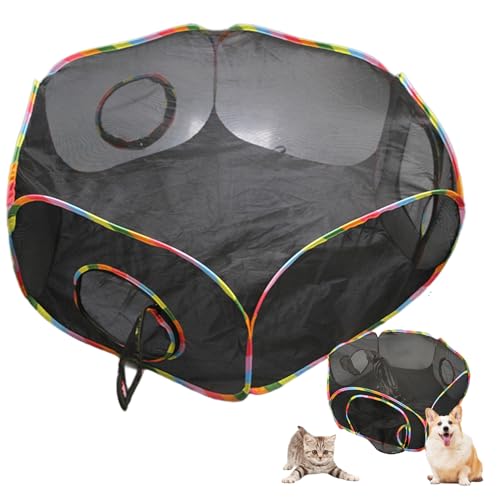 Katzenwürfel, belüftete sichtbares Mesh Pet Cube mit Reißverschluss Türen, Faltbare tragbare Katzentunnel, Haustierversorgungen für Welpenkätzchen -Hasen im Freien im Innenspaß, Spieltürme Bäume spie Katzenwürfel, belüftete sichtbares Mesh Pet Cube mit Reißverschluss Türen, Faltbare tragbare Katzentunnel, Haustierversorgungen für Welpenkätzchen -Hasen im Freien im Innenspaß, Spieltürme Bäume spie