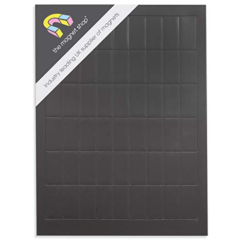 54 zelfklevende magnetische strips 30 x 15 mm knutselen sterk klevend flexibel (1,5 mm dikte) The Magneet Shop