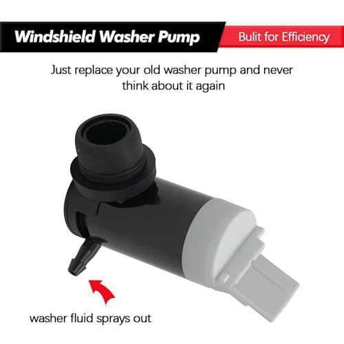 image for A ABIGAIL Windshield Washer Pump w/Grommet Replacement for Ford E150 E