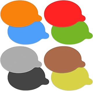 8 Pcs Silicone Anti Skid Jar Openers, Jar Opener Gripper Pads, Colorful Round Multi Purpose Non Slip Bottle Lip Opener for Seniors, Small Hands