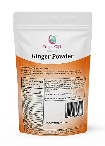 2 LB Pure & Natural Ginger Powder | As Spicy as Fresh | By Yogi’s Gift | Perfect for Baking & Tea