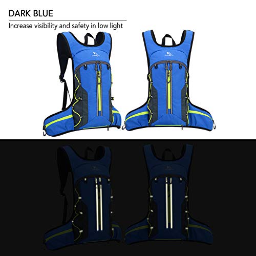 Pacote de ciclismo, Andoer Mochila leve dobrável para ciclismo com capa de capacete Esporte ao ar li