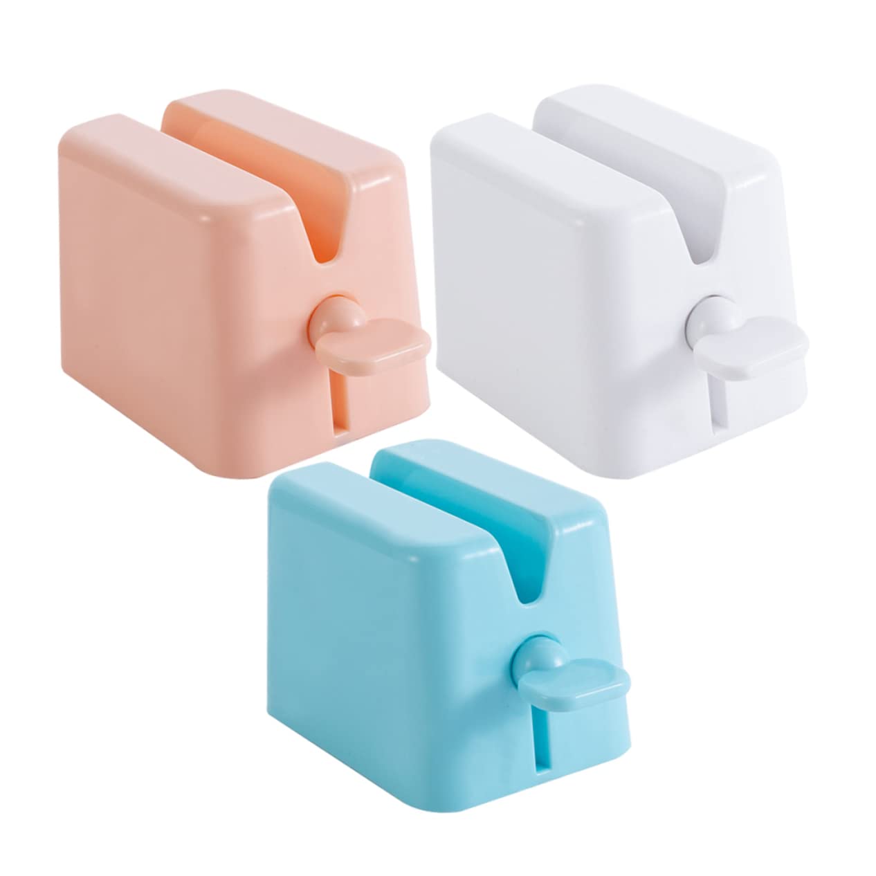 NOLITOY Toothpaste Dispenser Boys and Girls 3pcs Large Tube Squeezer Set Manual Plastic Facial Squeezer Toothpaste Extruder for Bathroom