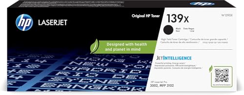 HP Laserjet Cartucho de Tóner Original 139X Negro de Alta Capacidad