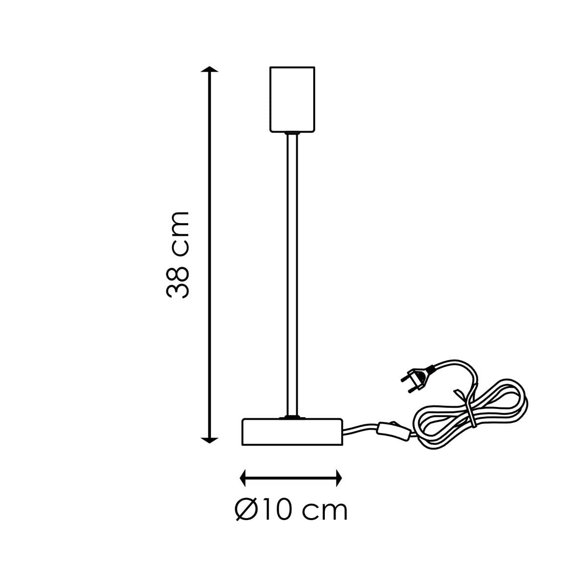 Home Sweet Home Tischlampe Noble Marble – Höhe 40 Cm, Gebürsteter Stahl & Marmor, Für E27, Mit Kabelschalter