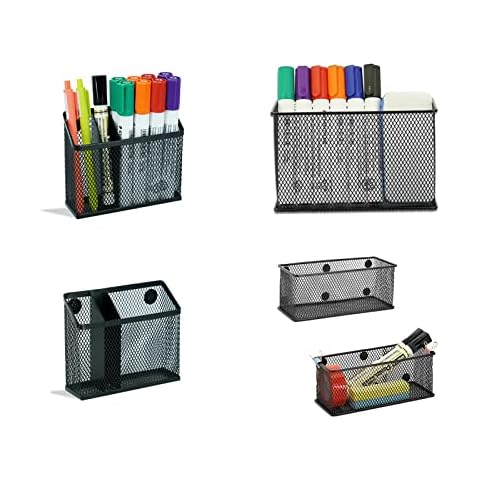 Neudeco Locker Accessories kit, Includes Locker Organizer, Magnetic Pencil Holder and Storage Baskets for school office,home (5-Pieces) Cover
