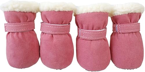 Small Dog Winter Booties Warm Plush