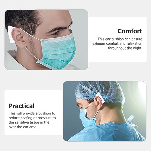 Healvian 8Pcs Cânula Nasal Almofadas Auriculares Cobrem Oxigênio Nasal Protetores Auriculares De Alm