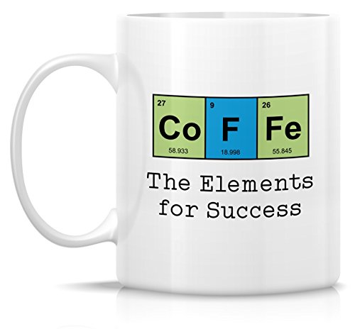 Retreez Funny Mug - Coffee The Elements For Success Chemist Chemistry 11 Oz Ceramic Coffee Mugs - Funny, Sarcasm, Motivational, Inspirational birthday gifts for friends, coworkers, siblings, dad, mom - Image 3