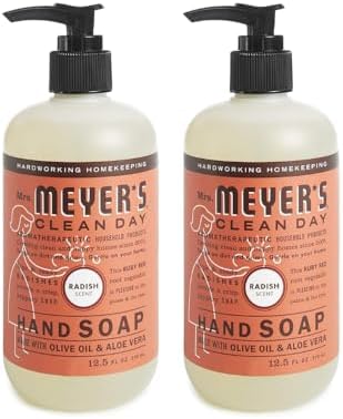 MRS. MEYER'S CLEAN DAY Liquid Hand Soap, Radish Scent (12.5 Fl Oz (Pack of 2))
