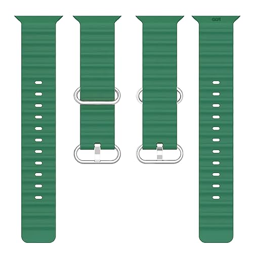 Image of ACM Watch Strap Slide 42mm 44mm 45mm 46mm 49mm Silicone Smart Belt compatible with Boat Wave Elevate Smartwatch Classic Band Turquoise Green