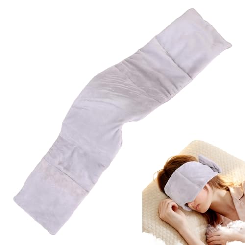 Weighted Sleep Mask Eye Mask for Sleeping with Gentle Pressure Weighted Eye Mask for Deep Sleep Relaxing Eye Cover for Travel and Home Use Grey Colour Single Piece