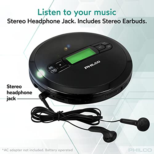 PHILCO Personal CD Player with MP3 Playback, FM Radio & 60 Second Anti-Shock - Thumbnail 5