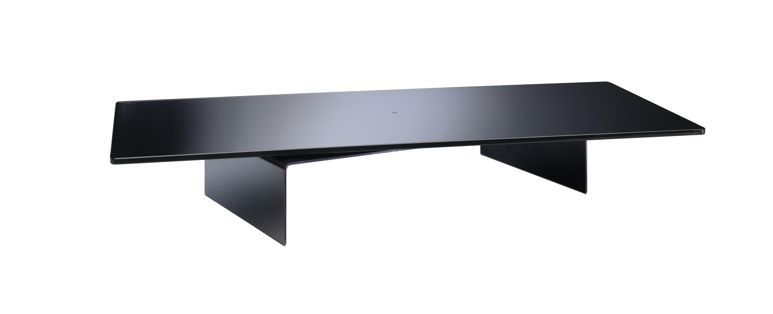 Meliconi Rotobridge Elite L Plateau rectangulaire rotatif en métal / verre pour TV LCD / Plasma 32" à 52'' Noir