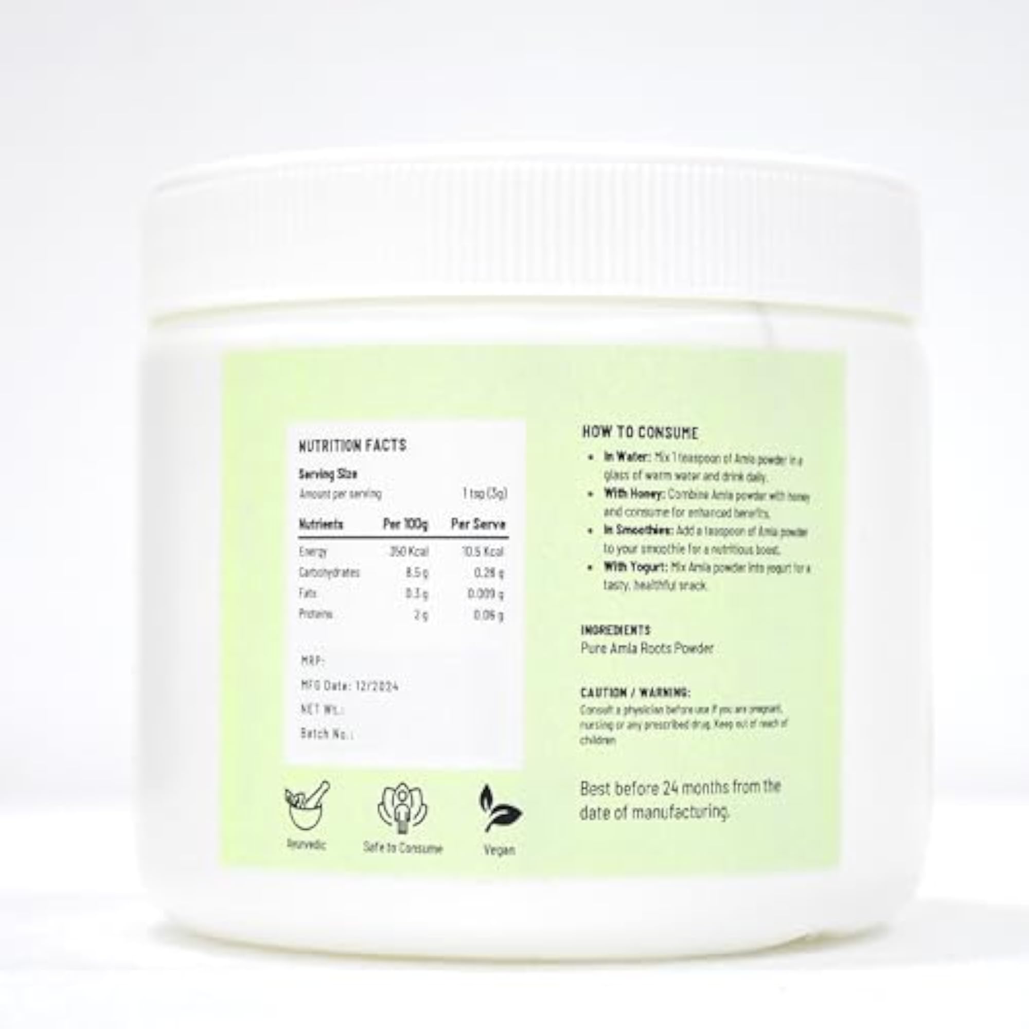 Patco Pharma Amla Powder, Natural Vitamin C Boost