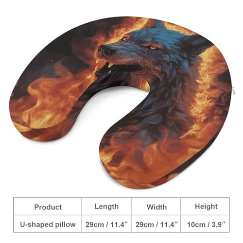 Almohada en U con espuma viscoelástica 30 cm cómoda miniatura 2