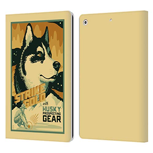 Coque en cuir portefeuille iPad 10.2 Lantern Press Chien