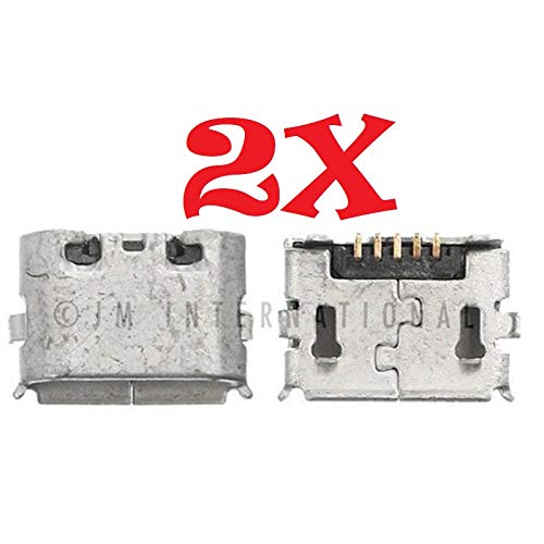 ePartSolution 2X Micro USB Charger Charging Port Dock Connector USB Port Replacement for Motorola Google Nexus 6 XT1100 XT1103 USA (2pcs)