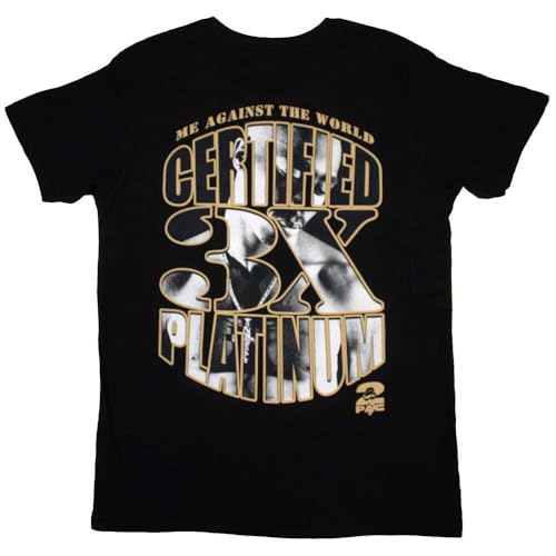 Tupac Platinum Logo t-shirt idéal pour vos sorties urbaines et concerts