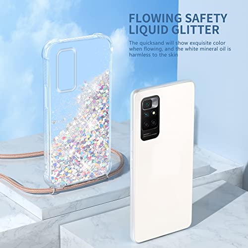 HUMUCASE Cover Glitter per Xiaomi Redmi 10 con