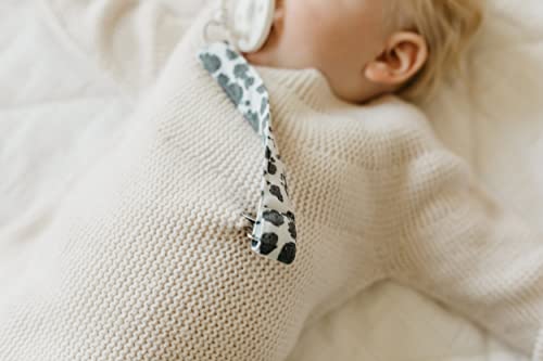Image of Copper Pearl 3-Pack Pacifier Holders: Premium Knit Binky Clips for Baby Girls and Boys - Stylish Stainless Steel Design for Secure No-Drop Attachment - Jo