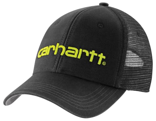Image of Carhartt Men's Canvas Mesh-Back Logo Graphic Cap