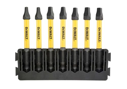 Dewalt 7 Piece Flextorq Square Screwdriver Bit Bar Set