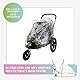 Petique Breeze Große Hundebuggy Hundewagen wandelbar Fahrradanhänger für Hunde mit Luftreifen, Schwarz, 1 Stück (1er Pack)