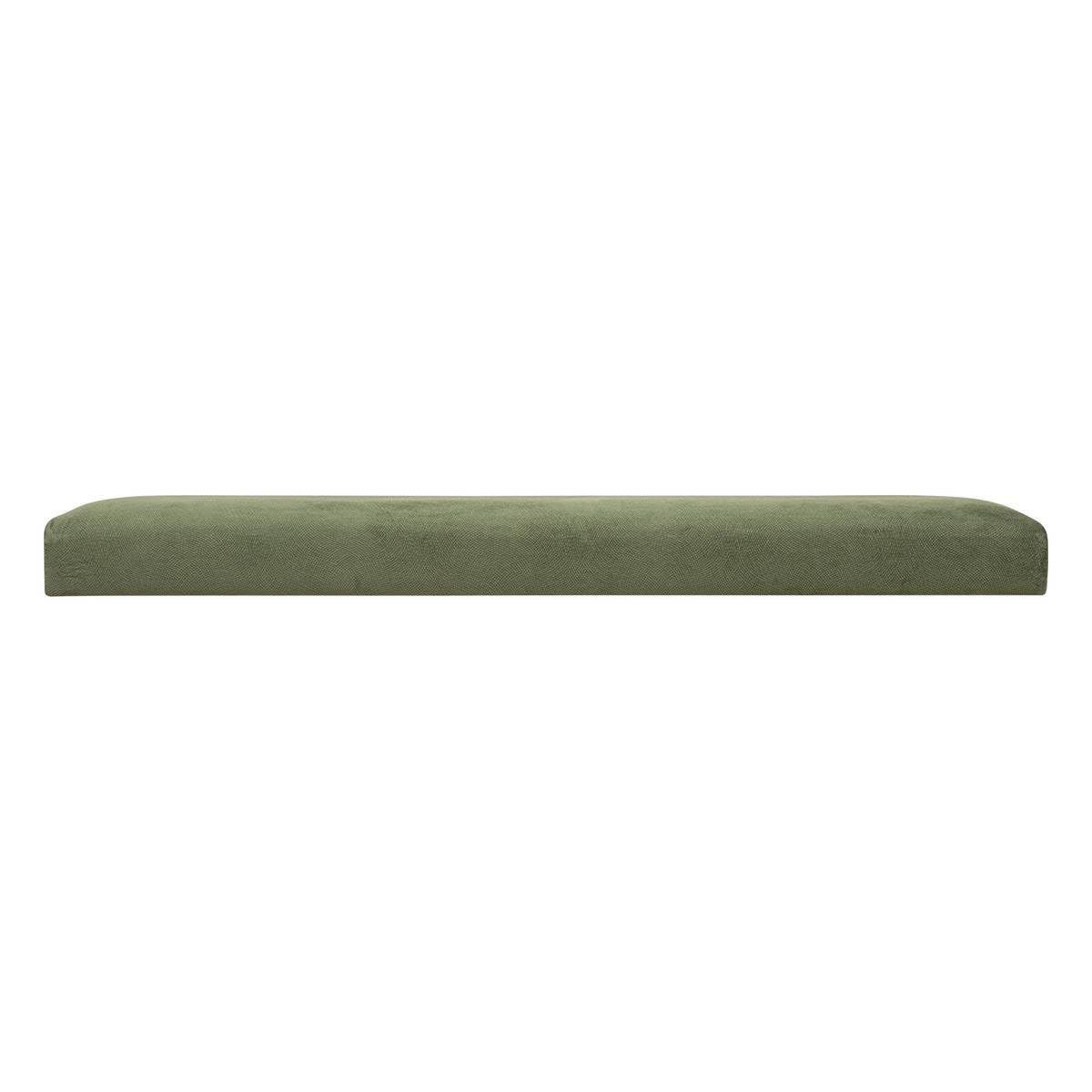 Atmosphera - Banco de almacenaje Lilou, Verde Caqui - Plegable, Tela de terciopelo, 76 x 38 x 38 cm - para salón y dormitorio