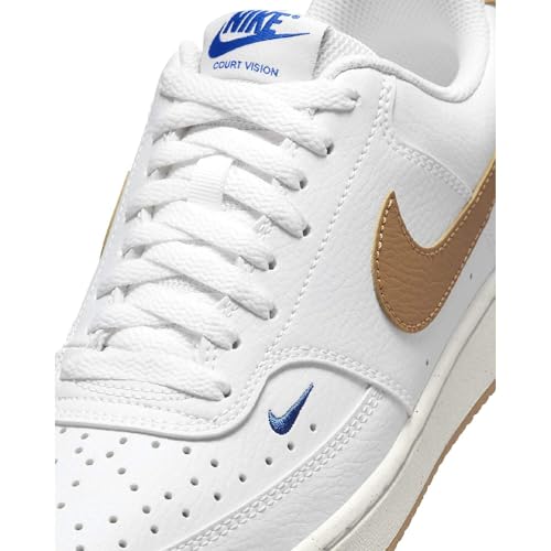 Image of NIKE W Court Vision LO NN-White /Flax-Game ROYAL-SAIL-FV9952-102-5.5UK