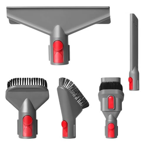 5 Pièces Accessoires D'aspirateur pour Dyson, Pièces Détachées pour Dyson, Comprenant 3 Brosses et 2 Embouts pour Une Variété de Tâches de Nettoyage,...
