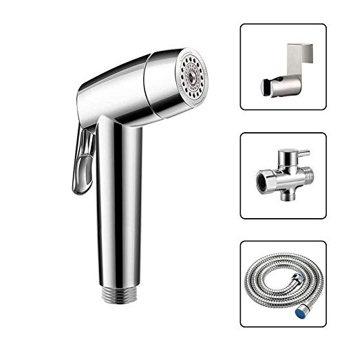 UMYMAYDO1 Pommeau de douche en acier inoxydable avec support pour salle de bain et baignoire