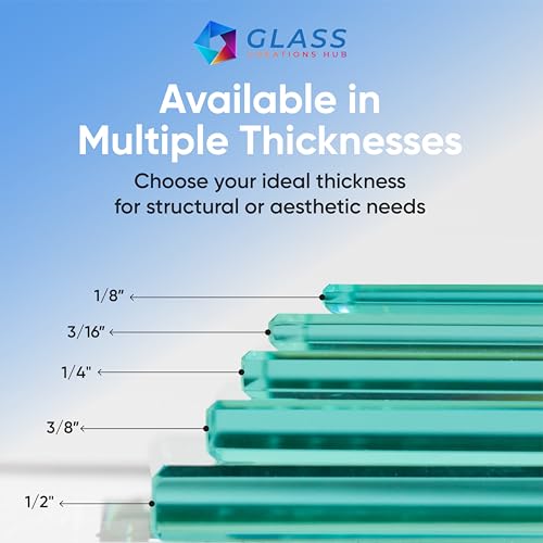 image for Glass Creations Hub Custom Cut to Size Glass - 1/8