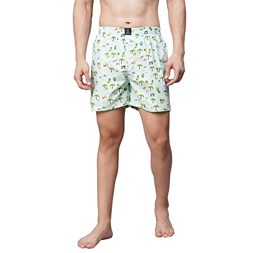 Image of Urban Scottish Ultra-Comfortable Men's Boxer Pants (Pack of 3) - 100% Cotton Material with A Stylish Print - Soft and Stretchy Elastic Waist Band - Dynamic Movement and Hardwearing Stitching